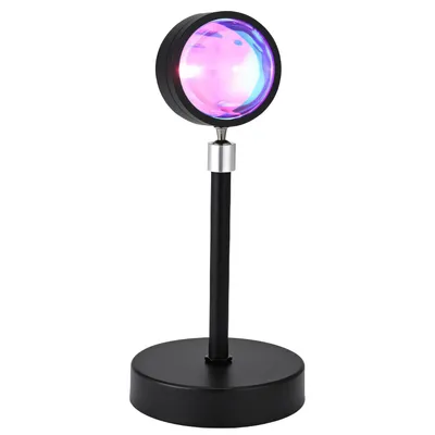 Produktbild von Sonnenuntergang Lampe LED, Projektor Licht, Nachttischlampen, Projektionslampe, Sunset Sonne Tischlampe, Umgebungslicht, Foto-Requisiten USB Retoo