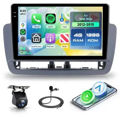 Image de Autoradio Android 4G + 128 Go pour modèles 2012-2015, écran tactile de 9 pouces