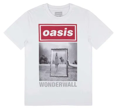 Produktbild von Oasis - "Wonderwall" T-Shirt für Herren/Damen Uni RO17450 (M) (Weiß)