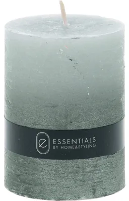Produktbild von DIP DYE Paraffin Kerze in Grau, 8 cm Durchmesser, mit langer Brenndauer