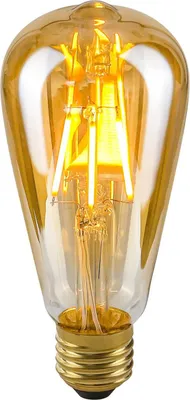 Produktbild von Retro-LED-Glühbirne E27 4W 2200K ST64 Bernstein LDS-ST64-A ST64 Italux
