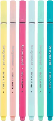 Image de Bruynzeel Fineliner Set Light 6 Couleurs