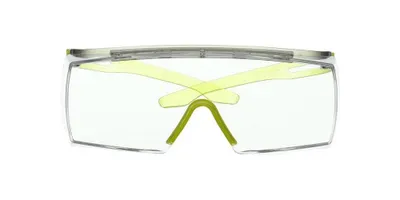 Produktbild von 3M Schutzbrille (EN 166-1FT / Bügel grau/lindgrün, Scheibe klar) - 7100209413