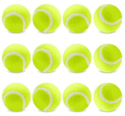 Productafbeelding van Set van 12 Tennisballen voor Honden, 60g