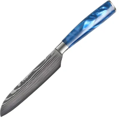 Image de Couteau de cuisine BL-39275 - Small Santoku Bleu KP39275