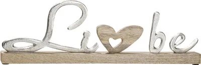 Image de Figurine Gilde Cœur décoratif, 48 cm, argenté