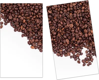 Produktbild von Spritzschutz Herdabdeckplatte Schneidebrett aus Glas Kaffeebohnen  2-Teilig (60x52cm)