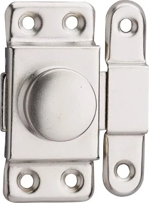 Image de Verrou pour porte d'ameublement, 35mm, acier nickelé - THIRARD