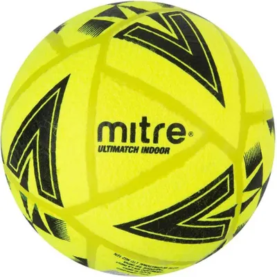 Produktbild von Mitre Hallenfußball Ultimatch gelb schwarz Größe 4 Indoor Ball