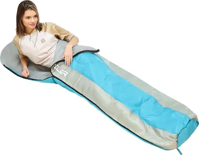 Produktbild von Tourist Schlafsack TRAVELER 210X80/50CM Blau-Grau ENERO CAMP