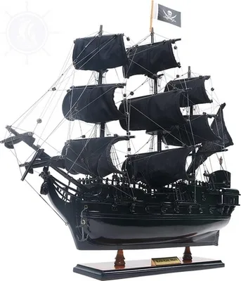 Produktbild von Exklusives Modell der Black Pearl mit verlängerten Segeln - BP40R
