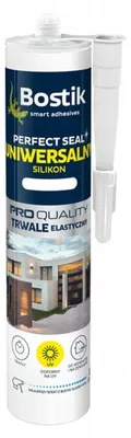 Immagine prodotto di Sigillante siliconico universale marrone da 280 ml, a elasticità permanente, resistente ai raggi UV e agli agenti atmosferici, in cartuccia