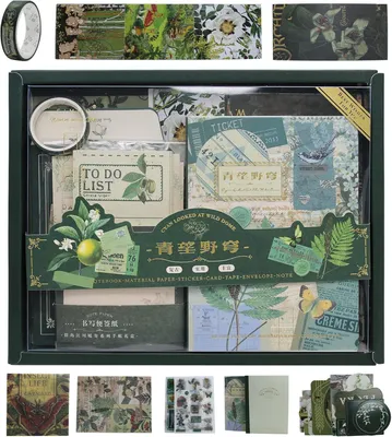 Obrázok produktu pre Sada príslušenstva na scrapbook, 256 kusov, vintage štýl, pre kreatívne tvorivé projekty