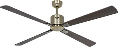 Produktbild von Energiespar Deckenventilator mit Fernbedienung Eco Neo III WiFi 152 cm Messing antik Flügel Nussbaum / Kirschbaum