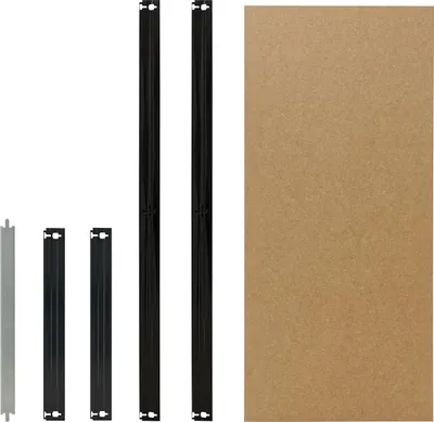 Produktbild von shelfplaza BLACK 110x23 cm Fachboden-Set in schwarz für BLACK Schwerlastregale