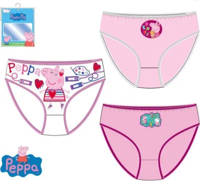 Produktbild von Peppa Wutz Pig Mädchen Unterhosen Slips 3er Pack, Größe Kids:116-122