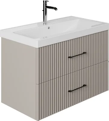 Produktbild von Waschtisch-Set Liana | Waschtisch mit Unterschrank 80 cm | Badmöbel Waschbecken