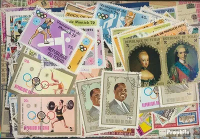 Produktbild von Briefmarken Tschad 300 verschiedene Marken