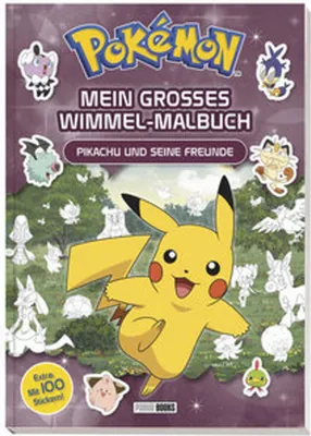 Produktbild von Pokémon: Mein großes Wimmel-Malbuch - Pikachu und seine Freunde
