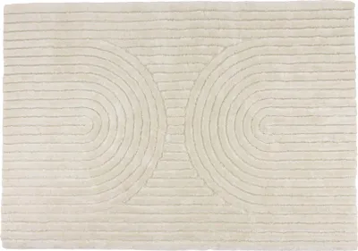 Image de FURNLUX Tapis de salon Niklas Beige 200cm / Couleur principale : Beige / Dimensions : 200 x 290 x 8 cm