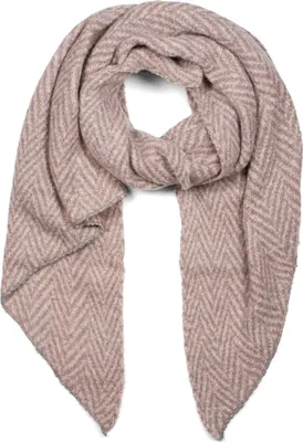 Produktbild von styleBREAKER Damen weicher Web Schal mit Zick Zack Zacken Muster in asymmetrischer Form, warm Winter, Stola 01017129