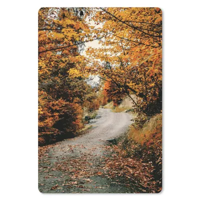 Produktbild von MuchoWow® Mauspad Mousepad Herbstwald - Weg - Laub - Ländlich 18x27 cm - Mousepads - Maus Mat - Pad - Mausunterlage