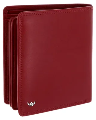 Produktbild von Leder Geldbörse Polo RFID Protect Kombischeintasche 1231 Rot dunkelrot