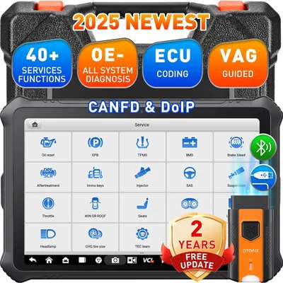 Produktbild von D1 PROS Obd2 Diagnosegerät mit Alle Systemdiagnosen ECU-Codierung 40+ Servicefunktionen, Bidirektionale Steuerung, 2-Jahres-Update