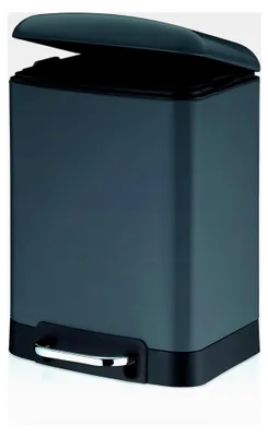 Produktbild von Treteimer Davino 6 Liter Edelstahl dunkelgrau