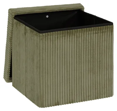 Produktbild von Sitzhocker Cord Khaki 38x38x38 cm