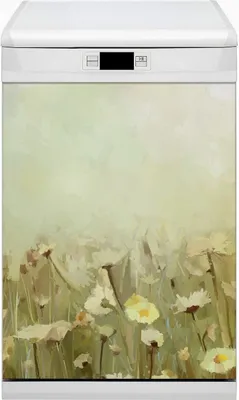 Produktbild von Magnete  Dekorative Magnet Folie für Geschirrspüler 45x80 cm Küche  - Feldblumen