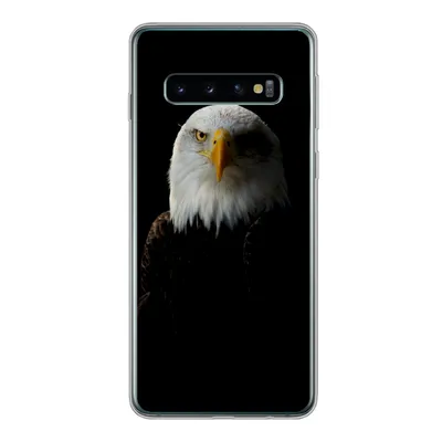 Produktbild von MuchoWow® Handyhülle Schutzhülle Hülle für Samsung Galaxy S10 Adler - Vogel - Schwarz Silikon Softcase Handy Hülle - Handytasche