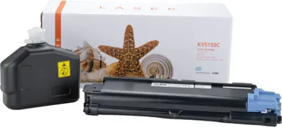 Produktbild von cyan Toner 3.5-TK5150C kompatibel mit Kyocera TK-5150C [ 1T02NSCNL0 ]  Seiten: 10.000
