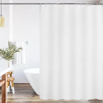 Obrázek produktu pro Sprchový závěs, 180 x 180 cm, PEVA, bílý, voděodolný, odolný proti plísním