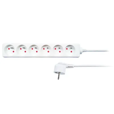 Obrázek produktu pro Solight PP62, 3 m, Vnitřní, Typ E, Typ E, Zahnutý, IP20