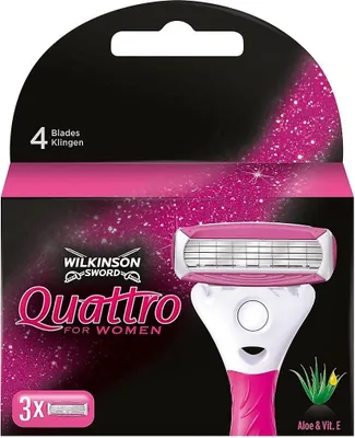 Immagine prodotto di Wilkinson Sword Quattro for Women 3 lame in confezione da 3