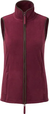 Produktbild von Premier Workwear PR804 | WomenŽs ŽArtisanŽ Fleece Gilet XS bis 3XL - Farbe: Burgundy (ca. Pantone 209C)/Brown (ca. Pantone 4975C) - Größe: M