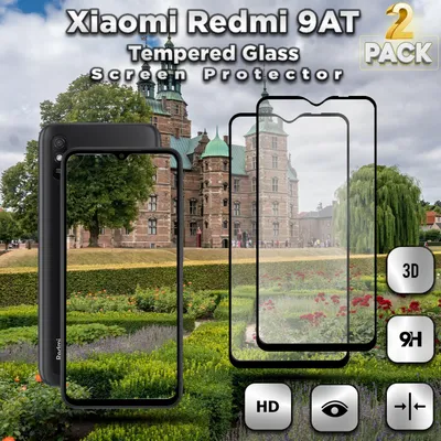 Zdjęcie produktu dla 2-pak Xiaomi Redmi 9AT Szkło ochronne na ekran - Szkło hartowane 9H - Super jakość 3D