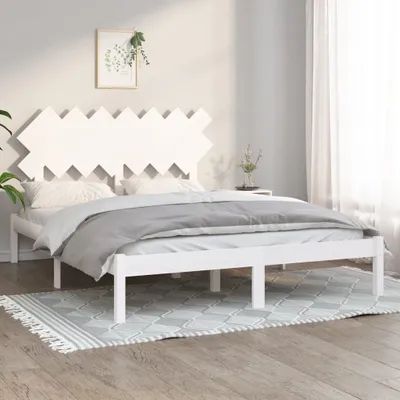 Produktbild von Design Möbel Massivholzbett Weiß 140x190 cm - 2024 Neu
