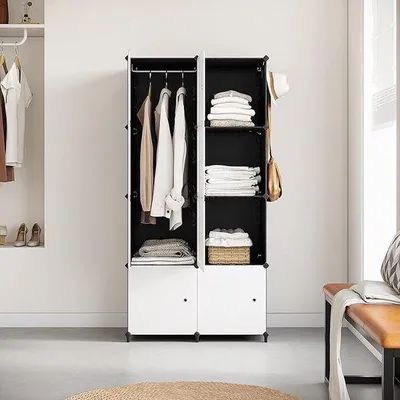 Immagine prodotto di Armadio a scaffali Famanu con 8 scomparti - 74 x 47 x 147 cm
