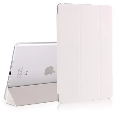 Produktbild von iPad 9.7 (2017/2018) Hülle - Tri-Fold Ständer Klapphülle mit Schlaf/Wach-Funktion - Weiß