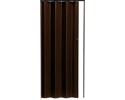 Obrázek produktu pro Shrnovací dveře Pioneer plné 84 x 203 cm tmavý ořech