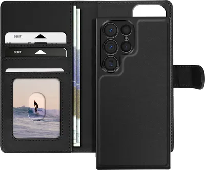 Image de Mayaxess, housse pour Samsung Galaxy S23 Ultra avec coque détachable, noir