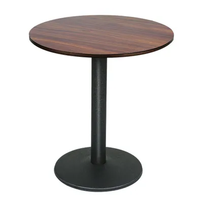 Produktbild von Runder Esstisch Für 2-4 Person,Klein Küchentisch Esszimmertisch mit Holzplatte & Metallbein für Cafés,Bistros Terrassen,60x60x72cm Hotelqualität