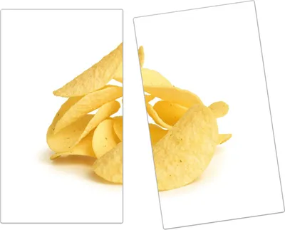 Produktbild von Spritzschutz Herdabdeckplatte Schneidebrett aus Glas Chips  2-Teilig (60x52cm)