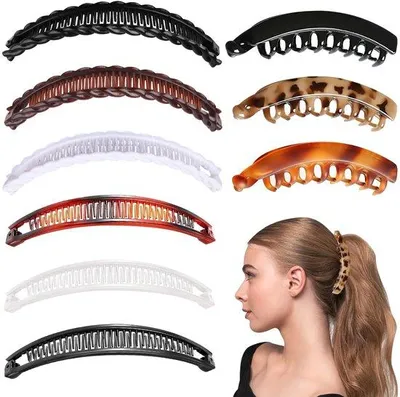 Image de Barrettes pour femmes et filles, antidérapantes, pour cheveux fins et épais, à usage quotidien