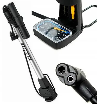 Produktbild von Beto CMP-113 Aluminium Fahrradpumpe mit Manometer