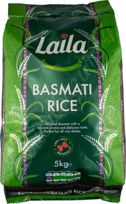 Obrázek produktu pro Rýže Laila Basmati 5 kg (zelená)