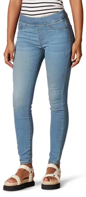 Image de Jeggings stretch pour femmes, coupe droite, taille moyenne - Modèle en fin de série