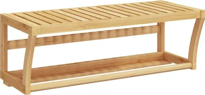 Obrázek produktu pro vidaXL Nástěnný věšák na ručníky 60x25x20 cm bambusový